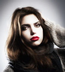 Fototapeta premium Portrait of a Beautiful Teenage Girl