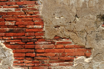 crack brick wall texture background use to concept design