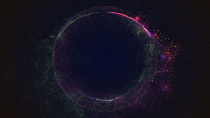 Sphere abstract background, Colorful Light Streaks, Abstract Light Streaks in corkscrew motion with glowing effects, Abstract lighting effects on black background, green abstract background