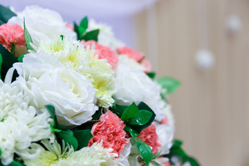 Artificial flower for wedding and party decoration.