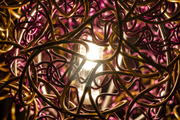 LED lamp in the openwork bubble