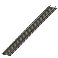 3d illustration of railroad track. white background isolated. icon for game web.