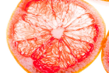 Slices of grapefruit