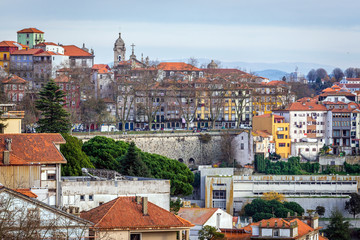 Porto old town seen from Crystal Palace Gardens, Portugal
