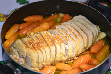 detail of turkey meatloaf