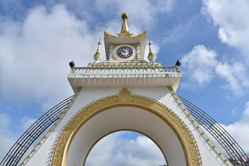 Mong Lah Township Clock tower bridge Shan state Myanmar