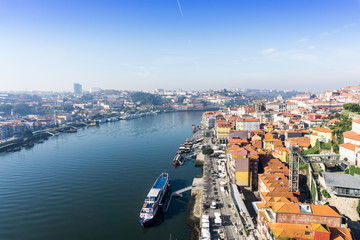 Fototapeta premium PORTO, PORTUGAL - November 17, 2016. Street view of old town Porto, Portugal, Europe, is the second largest city in Portugal, has a population of 1.4 million.