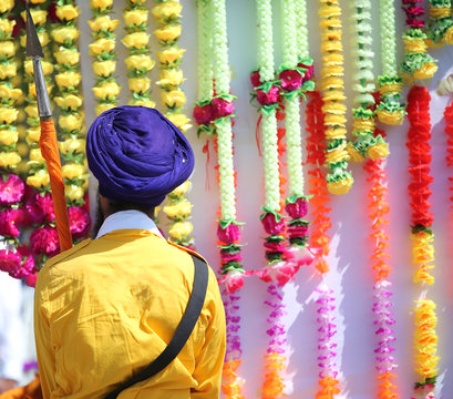 sikh man during an event