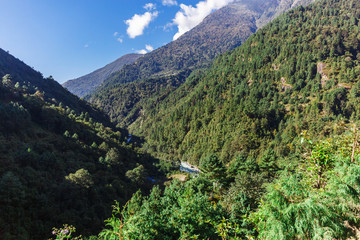 Fototapeta premium Beautiful landscape of the mountains