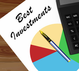 Best Investments Shows Trade Investing 3d Illustration