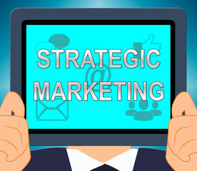 Strategic Marketing Shows Market Strategy 3d Illustration