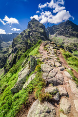 Obraz premium View to Kościelec from Karb, Tatra Mountains, Poland, Europe