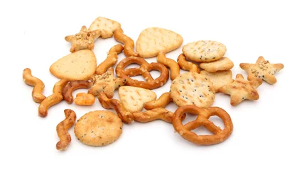 Crédence de cuisine en verre imprimé Entrée Crackers / Biscuits salés pour l'apéritif