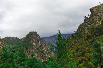 Fototapeta na wymiar Beautiful landscape of the mountains