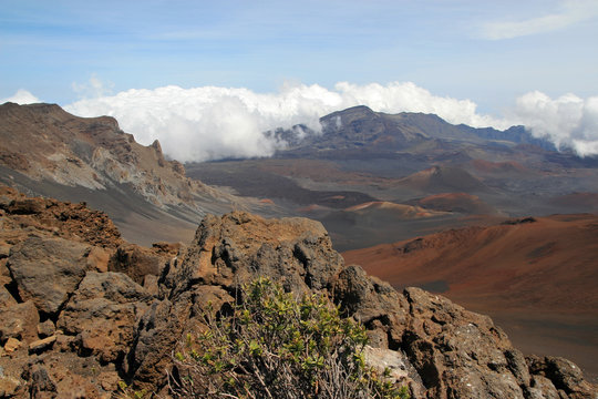 Haleakala crater, Maui Island, Hawaii, USA