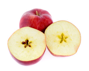 red apple isolated on white background