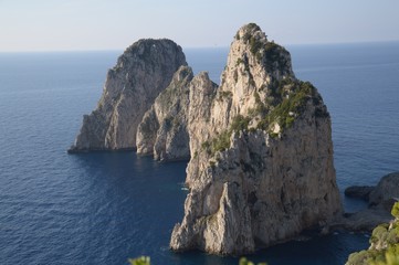 Fototapeta premium Faraglioni on Capri Island, Italy