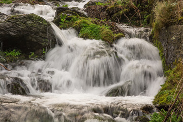 Small waterfall on Exmoor, Devon, England
