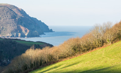 Coastline at Lynton in North Devon, England
