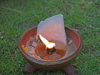 Wachs-Lampe