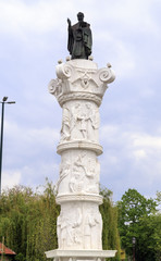 Marble carving and relief detail