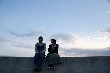 Fototapeta premium young Japanese couple