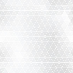 White triangle background, seamless pattern. Vector illustration