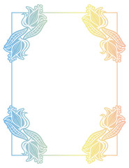 Beautiful gradient frame.