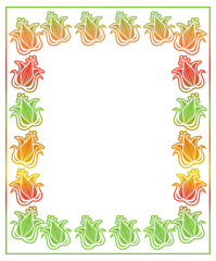 Beautiful gradient frame.