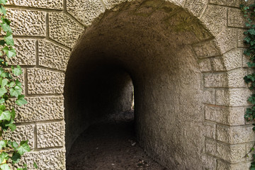 Tunnel in landgoed Heidestein Driebergen-Rijsenburg Utrecht Nederland