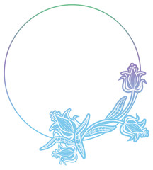 Beautiful round gradient frame. 