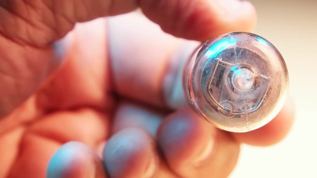 Close up of an old electric valve 
