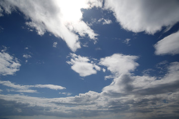 Blue sky and clouds