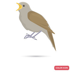 Nightingale color flat icon for web and mobile design