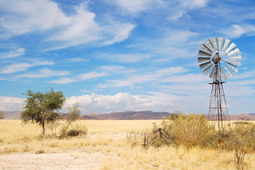 Beautiful Wind Turbine in Namibia