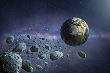 Group of dangerous asteroids flying to planet Earth