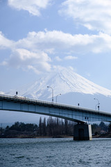 Mount Fuji view from Lake Kawaguchi