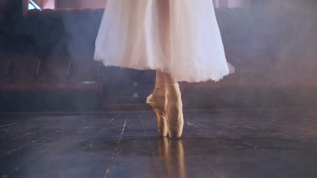Unrecognised lady in tutu dress. Close-up. HD.