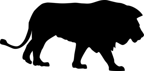 Silhouette of a lion
