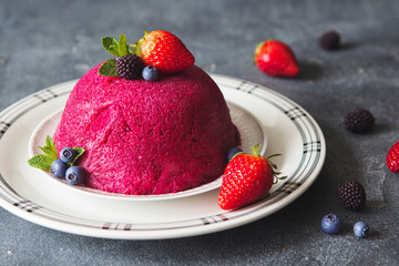 Traditional summer pudding