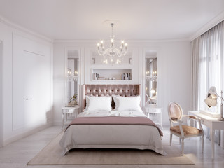 Spacious and Bright Modern Contemporary Classic Bedroom - 148841821