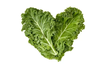Poster kale leaves forming a heart © nito