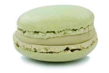 Pistazie Macaron Macaroon Keks Nachtisch Dessert aus Frankreich Freisteller