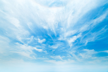 Blue sky background. © ewapee