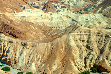 Desert views driving to the Dead Sea