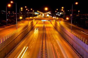 Fototapeta premium Otoyolda Trafik Akışı