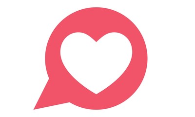Herz in Sprechblase Icon