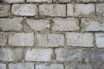 Background a wall from old building blocks