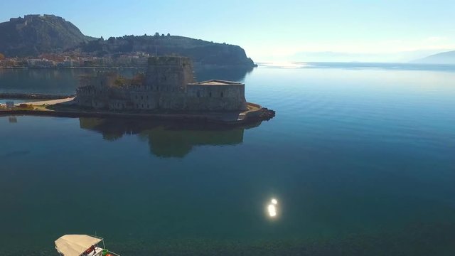 The Greek fortress on the island, near the town of Nafplio.