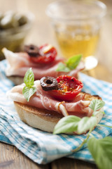 bruschetta with parma ham